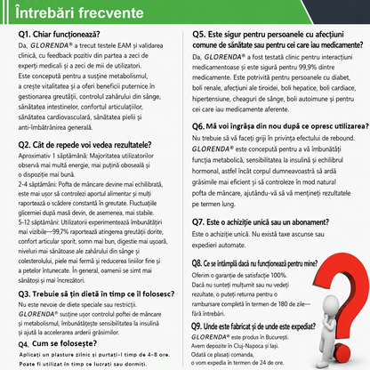 🏆 Magazin Oficial | 🌿 GLORENDA® Moringa · Berberină × NAD+ Plasture Avansat Nano cu Microace 10 în 1 (Doar o dată pe zi, schimbări vizibile în 7 zile) ✅ Pentru obezitate, piele lăsată, diabet, apnee în somn, probleme articulare și multe altele